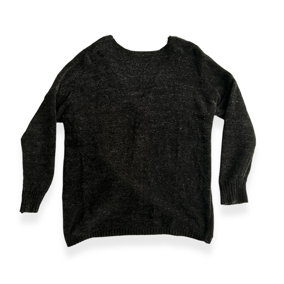 Charcoal Black Seven Sisters Soft & Cozy Wrap Sweater - Size L - Picture 5 of 8